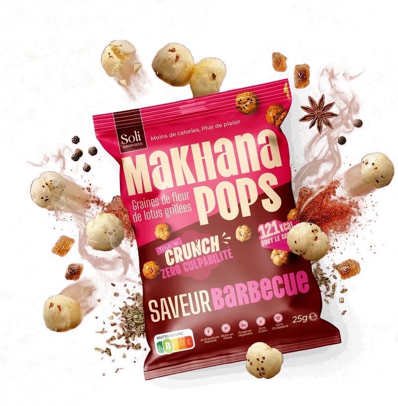 Bolsa de 25 g de Makhana Pops Barbacoa